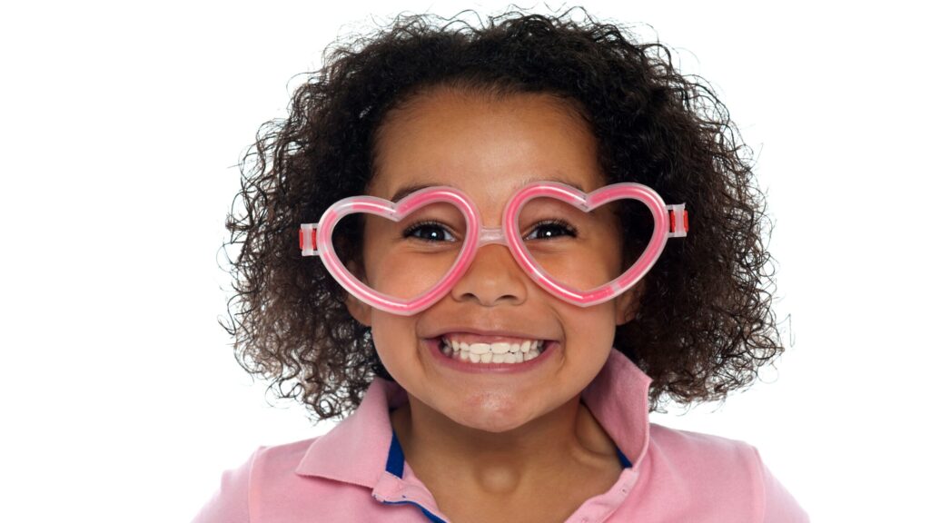 Happy Girl Avoids Teeth Grinding